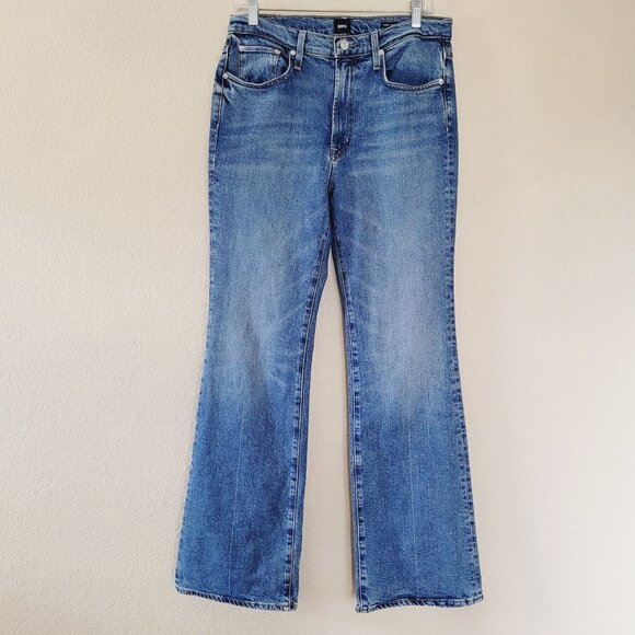 Edwin Womens Ryder High Rise Vintage Flare Jean Size 29 Medium Wash - Picture 1 of 11